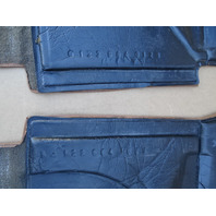 79 Mercedes W123 300CD interior floor mats carpet, front palomino 1236840129 1236841829 Coupe
