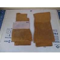 79 Mercedes W123 300CD interior floor mats carpet, front palomino 1236840129 1236841829 Coupe
