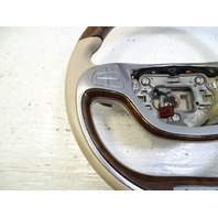 14 Mercedes W222 S550 steering wheel, beige/walnut wood 2224605003