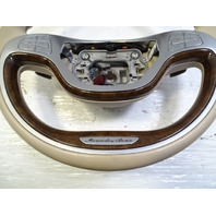14 Mercedes W222 S550 steering wheel, beige/walnut wood 2224605003