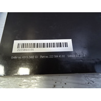 14 Mercedes W222 S550 owners manual w/case 2225844101
