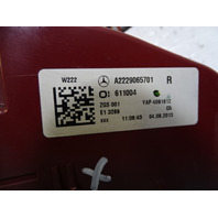 14 Mercedes W222 S550 lamp, taillight, right, 2229065701