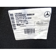 14 Mercedes W222 S550 carpet liner, trunk, floor mat, 2226800042, black
