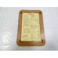 Mercedes R107 380SL trim, fuse box cover, palomino, passenger footwell, 1075452500