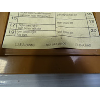 Mercedes R107 380SL trim, fuse box cover, palomino, passenger footwell, 1075452500