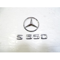 Mercedes W222 S550 emblem, trunk rear S550 2228170016