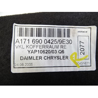 Mercedes R171 SLK280 trim, trunk quarter panel cover, right, 1716900425