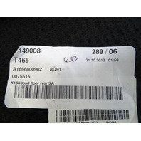 Mercedes X166 GL450 trim, floor trunk cargo spare cover, beige, 1666800902