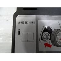 Mercedes X156 GLA45 GLA250 air compressor, tire inflation pump w/tirefit 0005831502