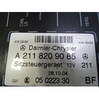 Mercedes W209 CLK55 module, seat control, right front, 2118209085