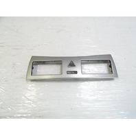 Mercedes W209 CLK55 trim, center console hazard bezel surround, silver Mercedes W209 CLK55 trim, center console hazard bezel surround, silver