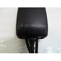 Mercedes W209 CLK55 seat belt buckle, front left / right, 2038602669, black