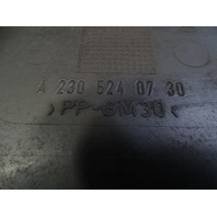 Mercedes R230 SL500 splash shield, center front, 2305240730