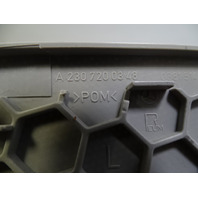 Mercedes R230 SL55 SL500 trim, speaker cover grill, left, alpaca gray 2307200348