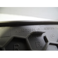 Mercedes R230 SL55 SL500 trim, speaker cover grill, right, alpaca gray 2307200448