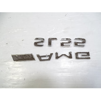 Mercedes R230 SL55 SL500 emblem set, on trunk lid SL55 AMG