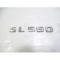 Mercedes R230 SL55 SL500 emblem set, on trunk lid SL550
