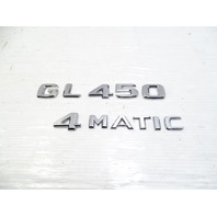 Mercedes X166 GL450 emblem set, on trunk lid GL450 4Matic