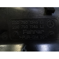 Mercedes R230 SL550 trim, interior rear pillar, left, 2307901345, alpaca gray