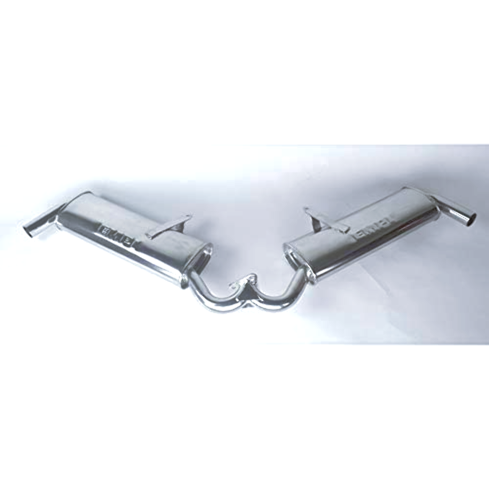 DUAL QUIET MUFFLER, Ceramic Coated, For Merged Header, Dunebuggy & VW â ...
