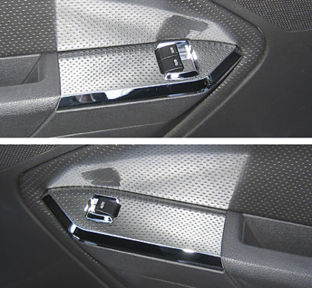 Pirate Mfg MU0038SC 05-09 Ford Mustang Coupe Chrome Billet Window Switch Plates