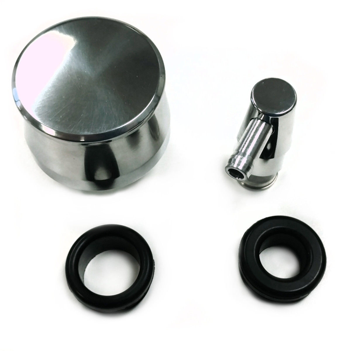 Polished Billet Aluminum PCV Valve & Valve Cover Breather Kit W