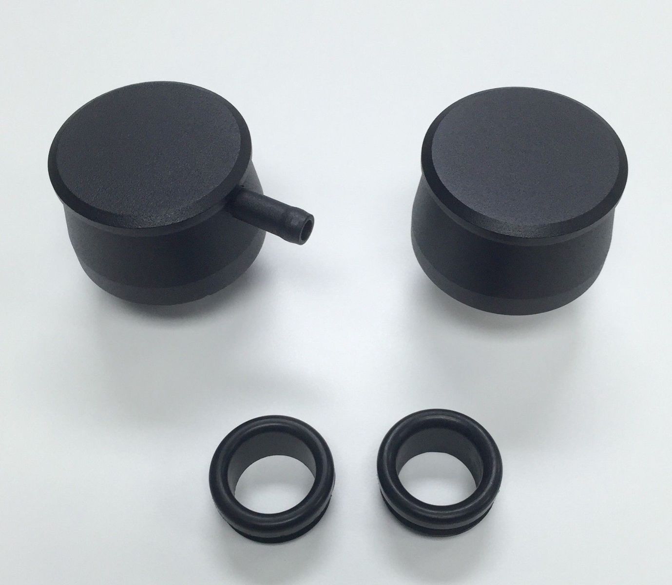 Hot Rod Black Billet Aluminum PCV & Valve Cover Breather Kit W/ Grommet