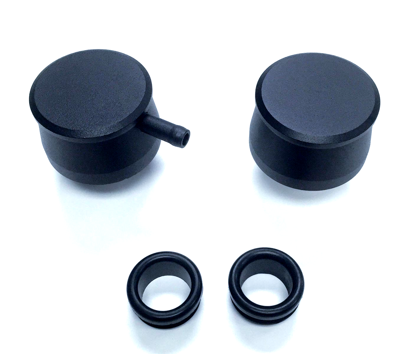 Hot Rod Black Billet Aluminum PCV & Valve Cover Breather Kit W/ Grommet ...