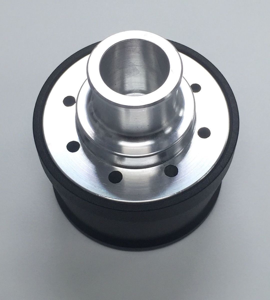 Hot Rod Black Billet Aluminum Valve Cover Breather Kit W/ Grommet SBC