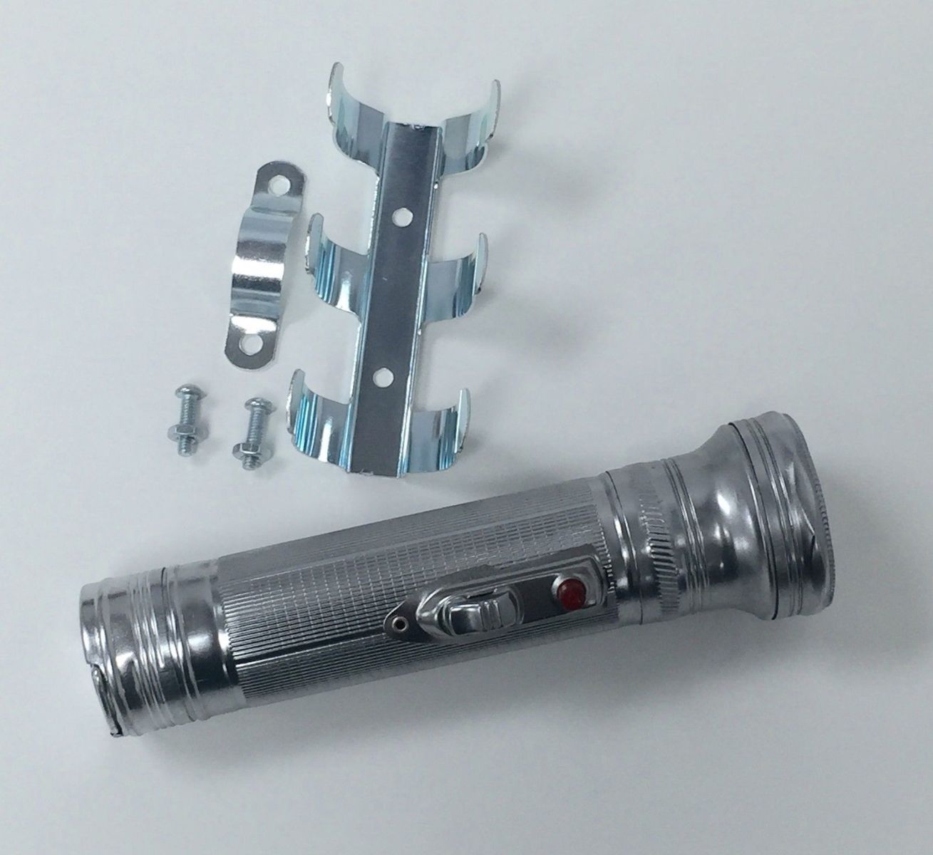 Vintage Style LED Flashlight With Column Mounting Bracket – Rat Rod, Hot Rod, Custom Truck