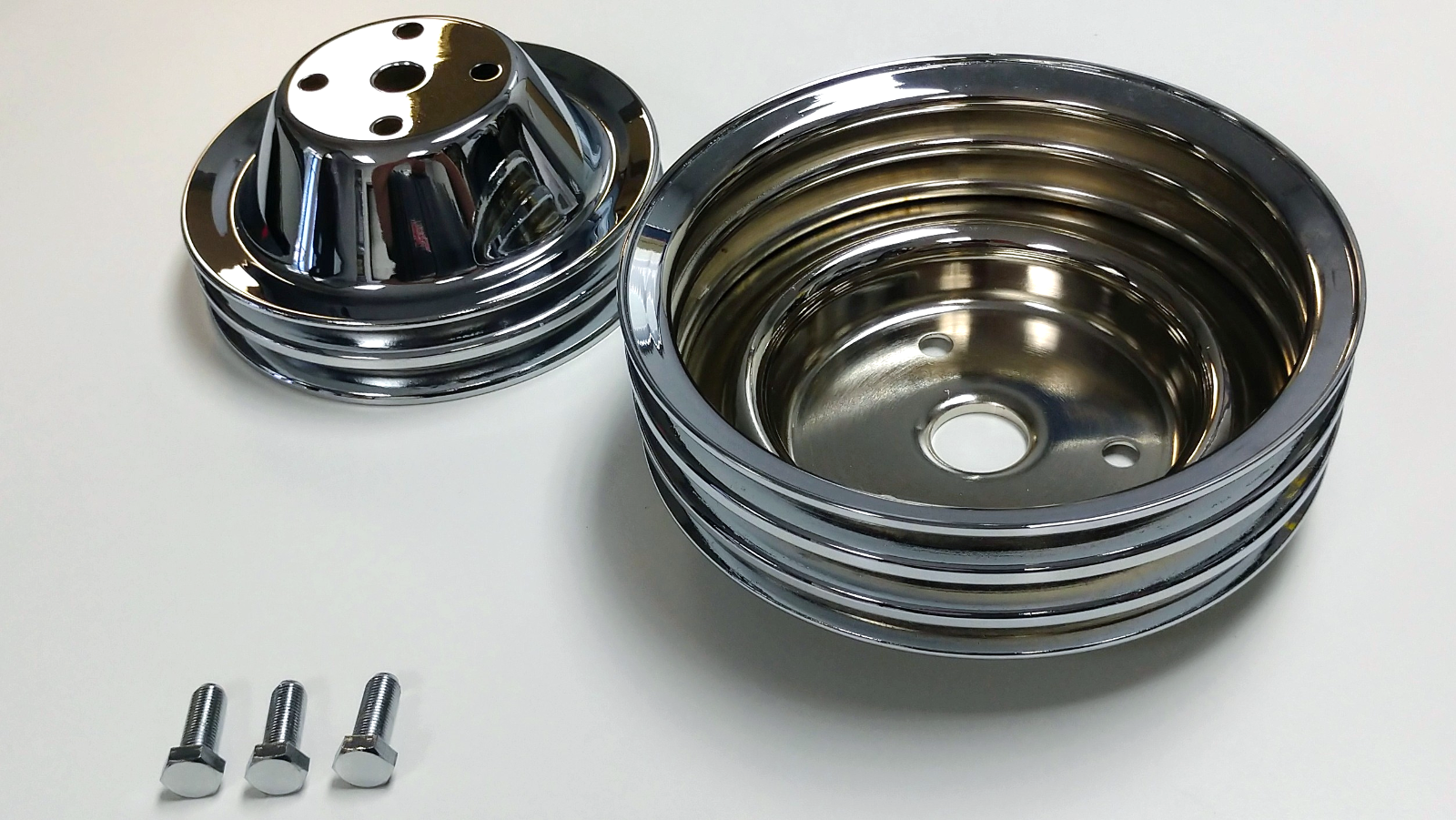 Pirate Mfg SBC Chevy 283-400 Machined Aluminum Single Groove Alternator Pulley