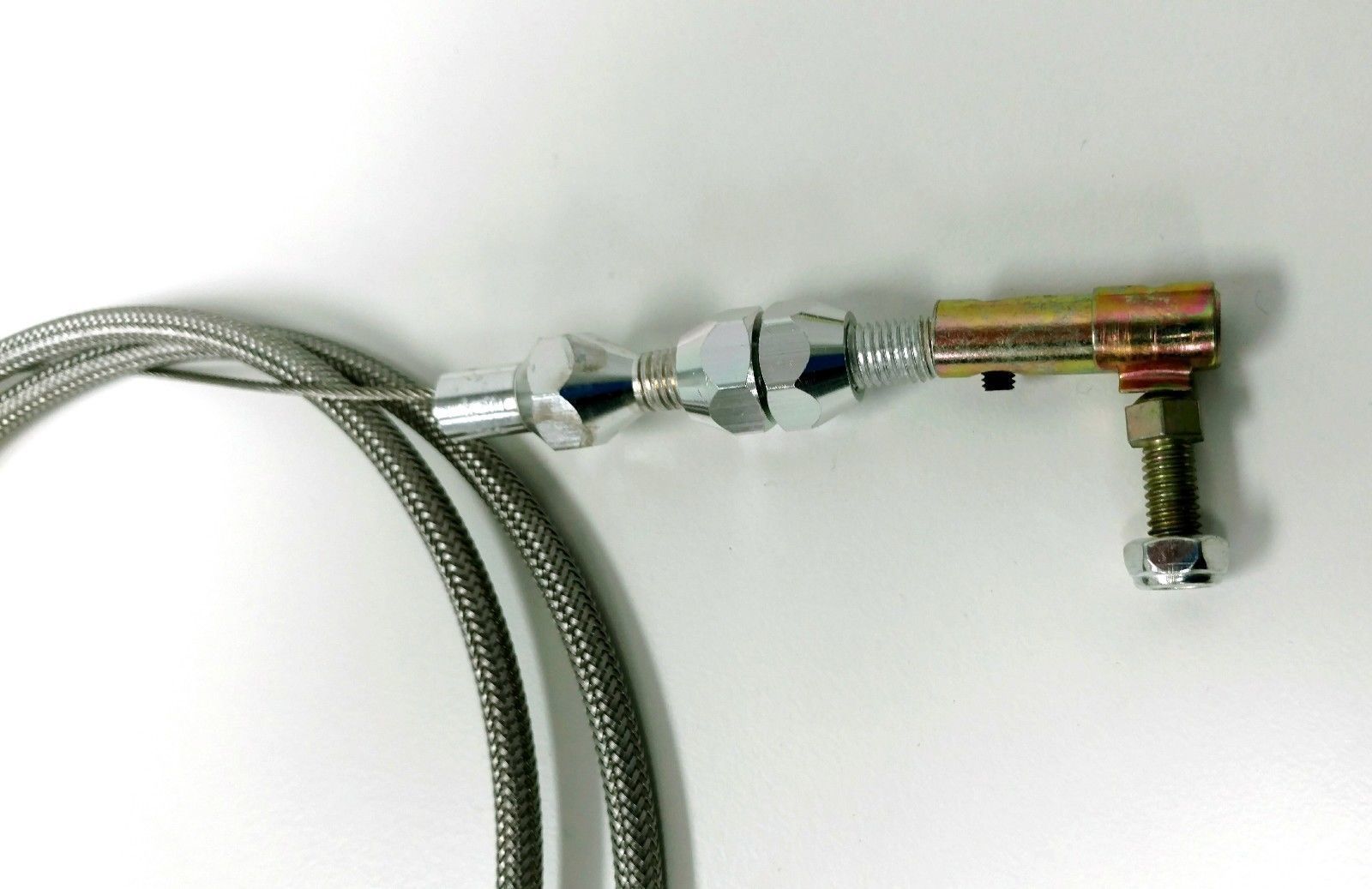 Hot Rod Chrome Steel Spoon Throttle Pedal Kit W/ Braided Cable, Return