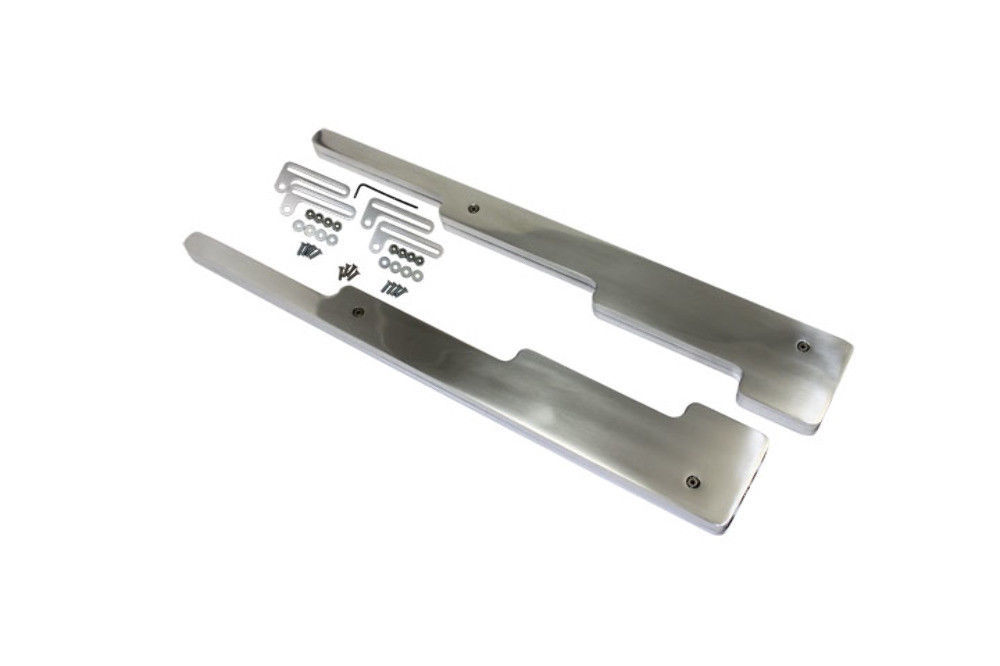 Smooth Polished Aluminum Spark Plug Wire Looms Holders SBC BBC 302 350