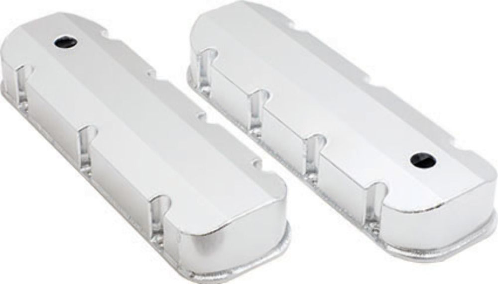 Chevy BB BBC V8 Short Bolt Fabricated Aluminum Baffled Valve Covers 396