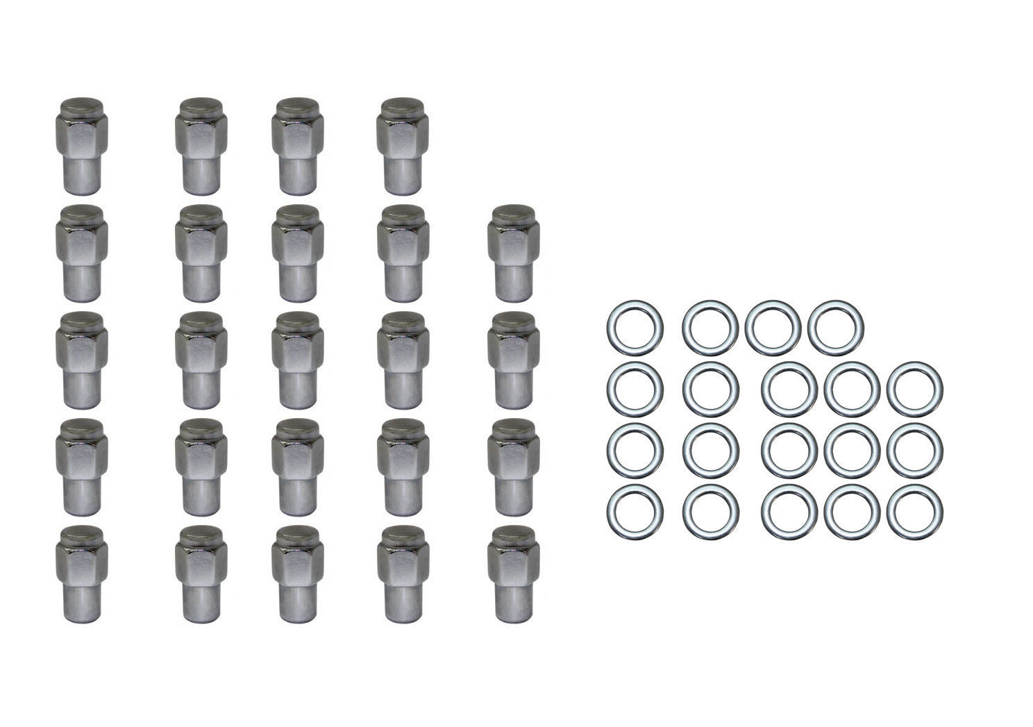 24 Pc Set Chrome Steel Mag Shank Lug Nuts 12MM x 1.5 For Toyota Lexus