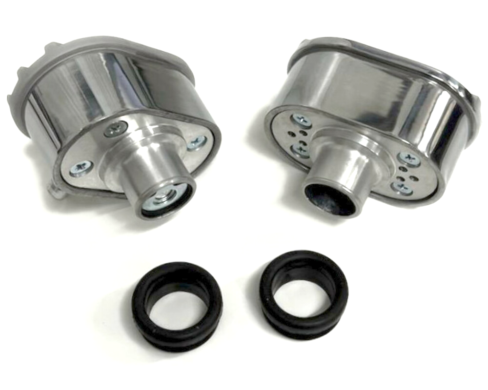 Hot Rod Satin Oval Polished Finned Aluminum PCV & Valve Cover Breather ...