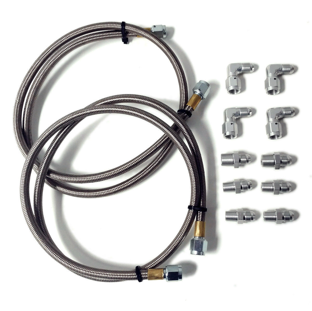 Transmission Cooler 48" Hose Kit Single / Dual Pass Flexible