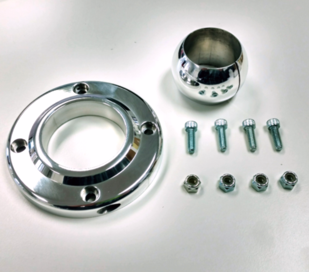 Polished Aluminum Swivel Floor Mount 13/4" Steering Columns Hot Rat