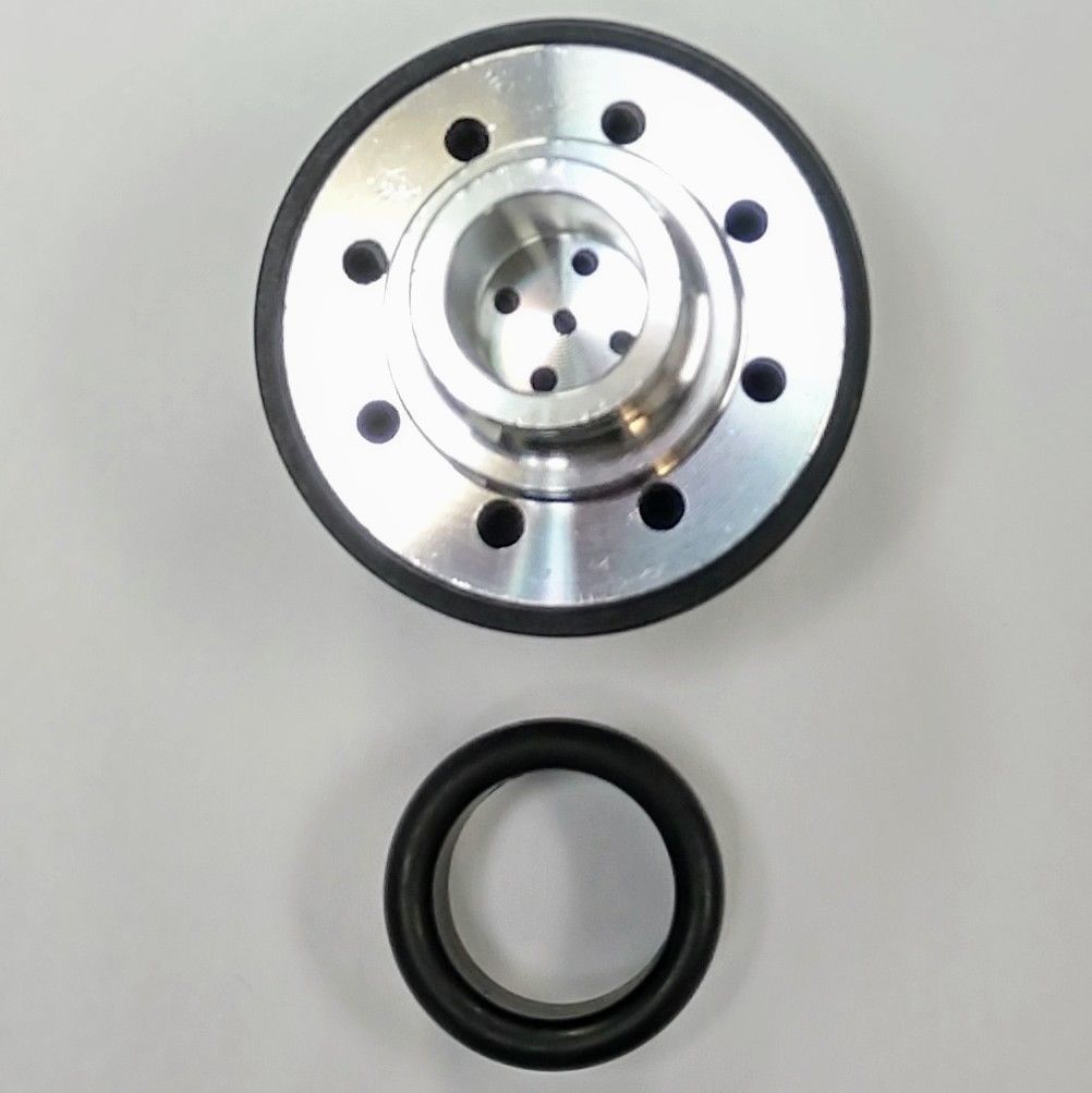 SBC Chevy Tall Black Ball Milled Aluminum Valve Cover Breather Kit Hot Rat Stree Pirate Mfg