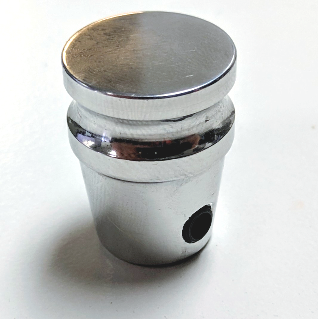 Hot Rod Polished Billet Aluminum Dash Knob W/ Set Screw Rat Rod Gasser