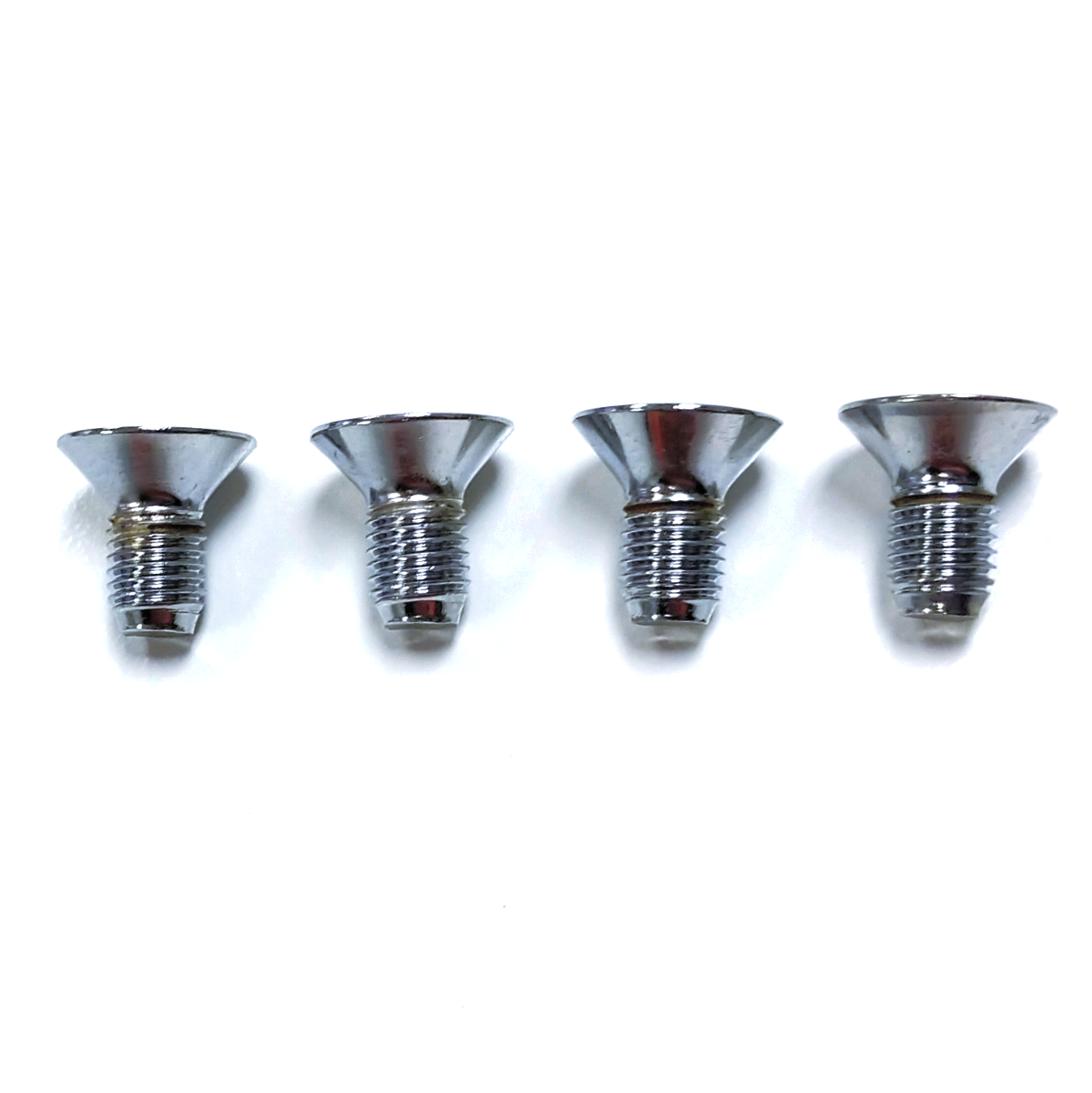 SBC Chevy BBC Aluminum Water Pump Pulley Bolts Show Chrome Tapered 350 454 305 383 Pirate Mfg