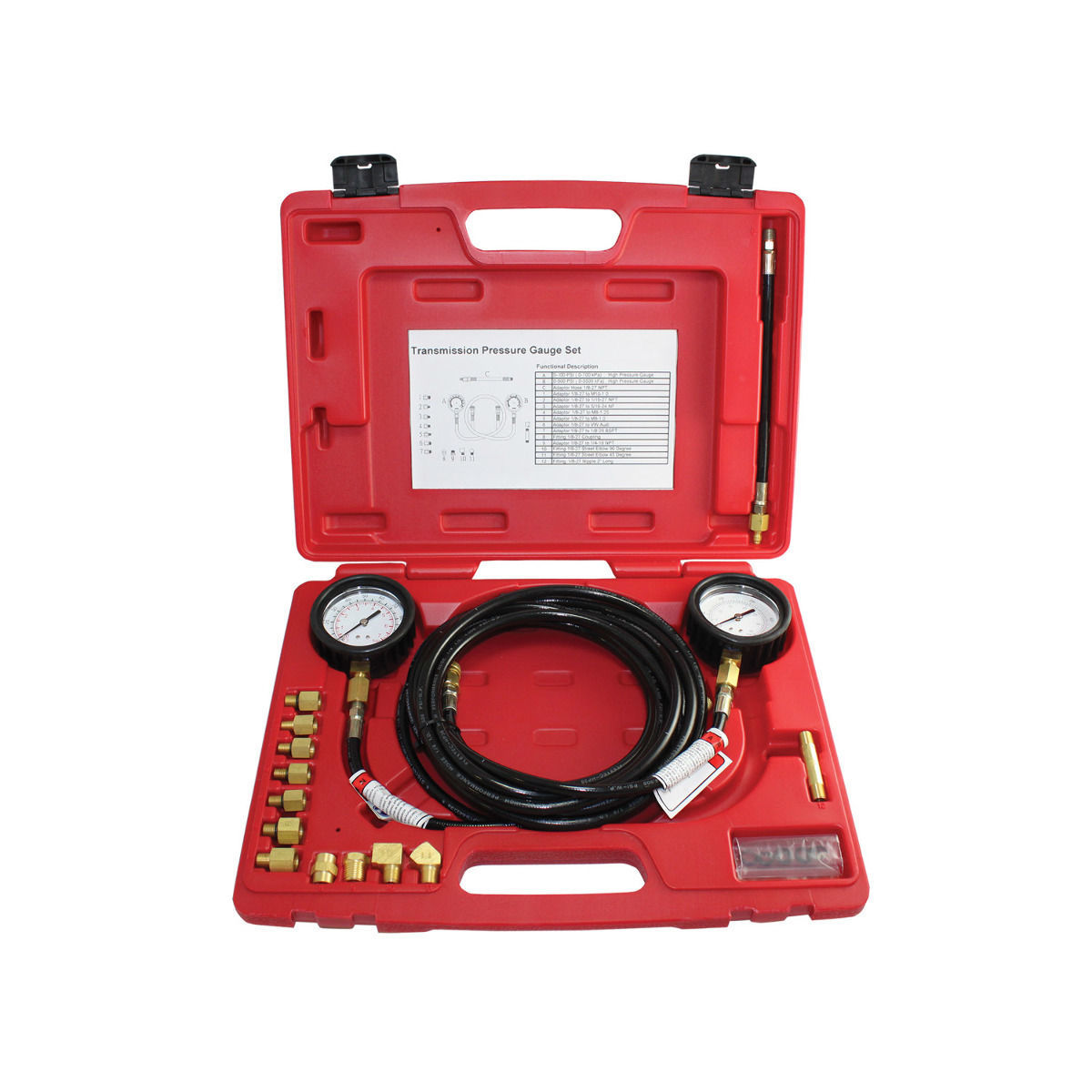Transmission Pressure Gauge Set Domestic & Import Pirate Mfg