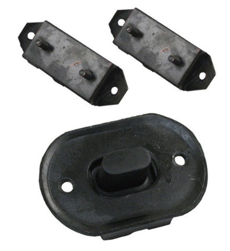 TRANSMISSION MOUNT KIT, 3 PC, 196265 VW TYPE 1 BEETLE, TYPE 3, & GHIA