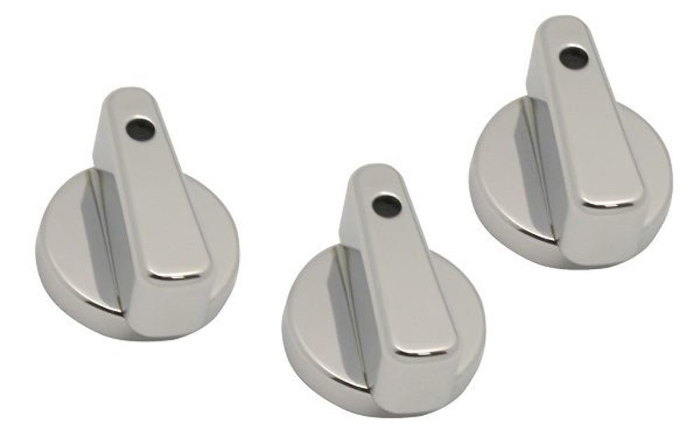 Steadfast Auto 10042 Ford Compatible Billet Aluminum A//C Knobs Chrome Replacement For Ford Mustang SN95