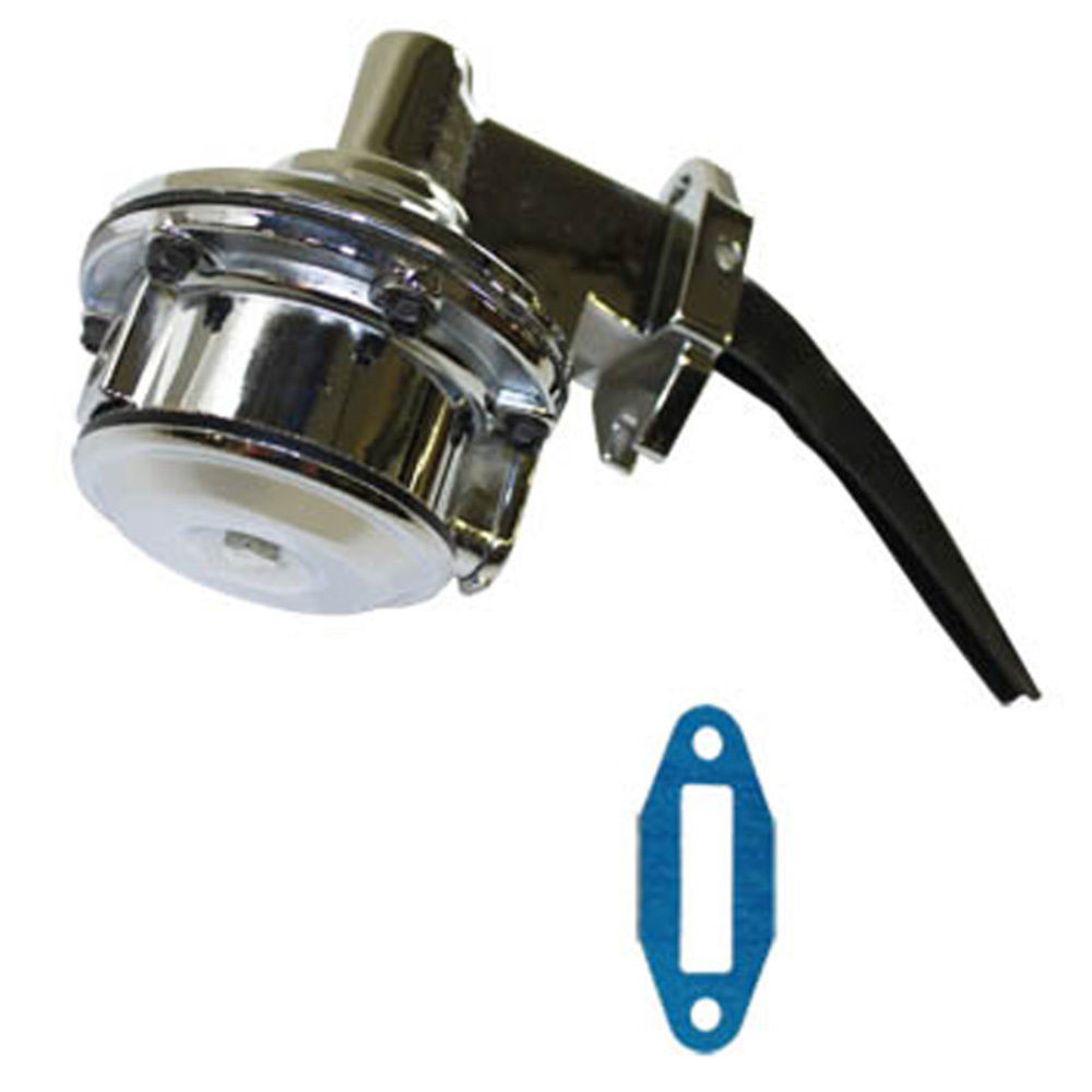 Chrome Mechanical Fuel Pump, 80GPH 1/4" IN OUT, Fits Oldsmobile V8 260
