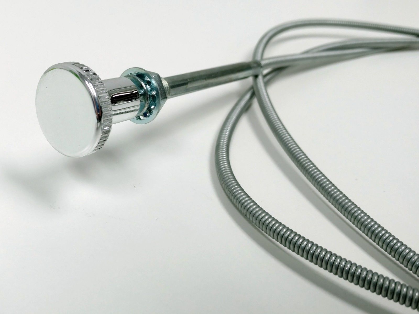 6' Stainless Steel Choke Cable w/ Chrome Knob, Fits Ford/Chevy/MOPAR