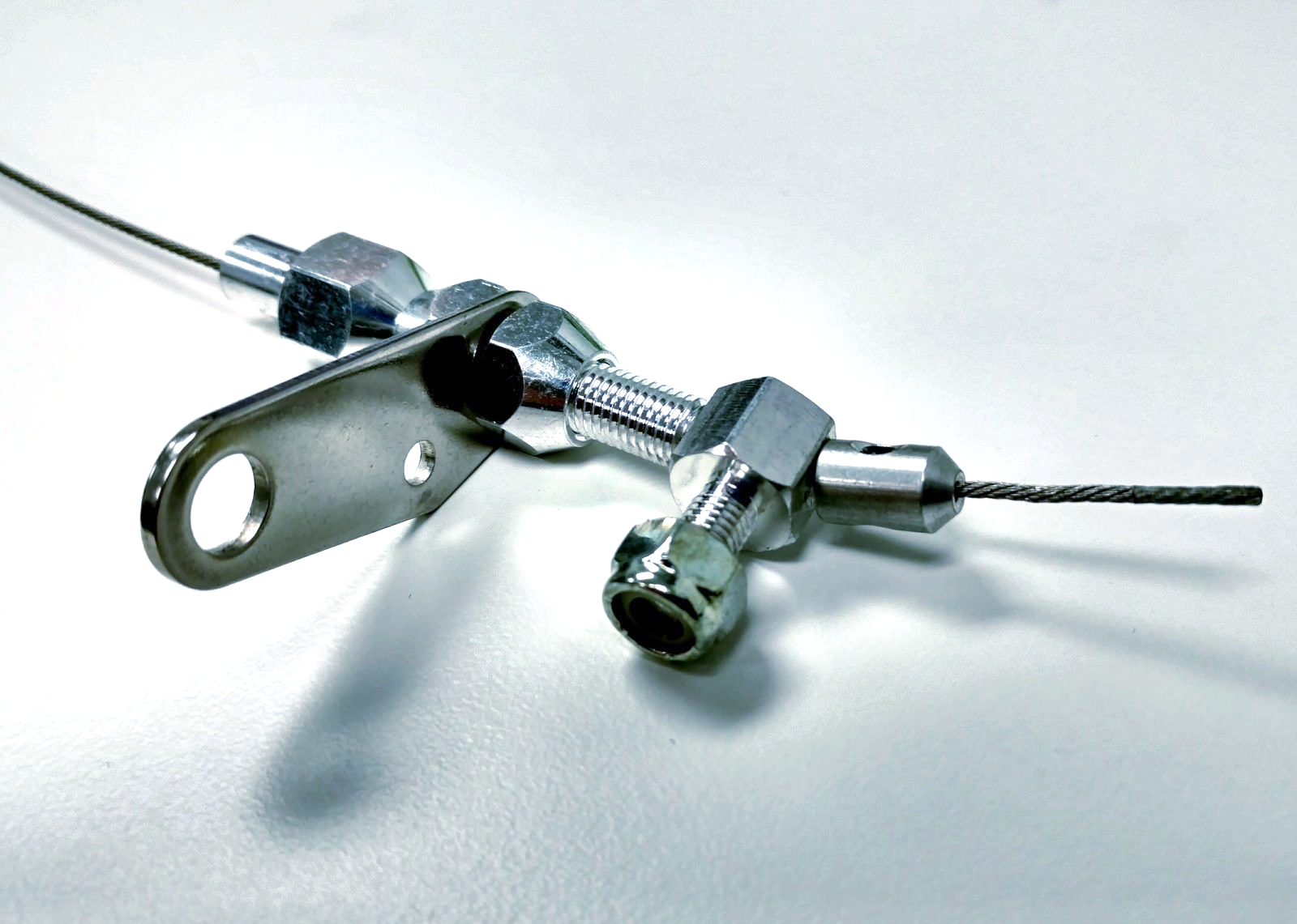 TH350 57" Braided Stainless Steel Kick Down Cable SBC BBC Turbo Tranny