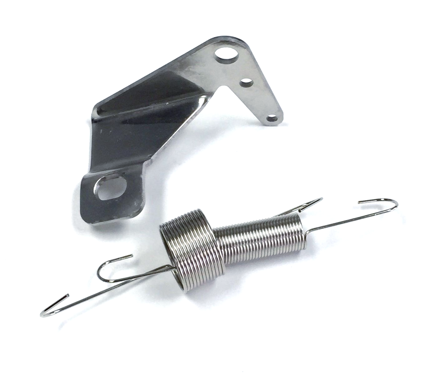 Hot Rod Stainless Throttle Cable Bracket Dual Spring Kick Down All In