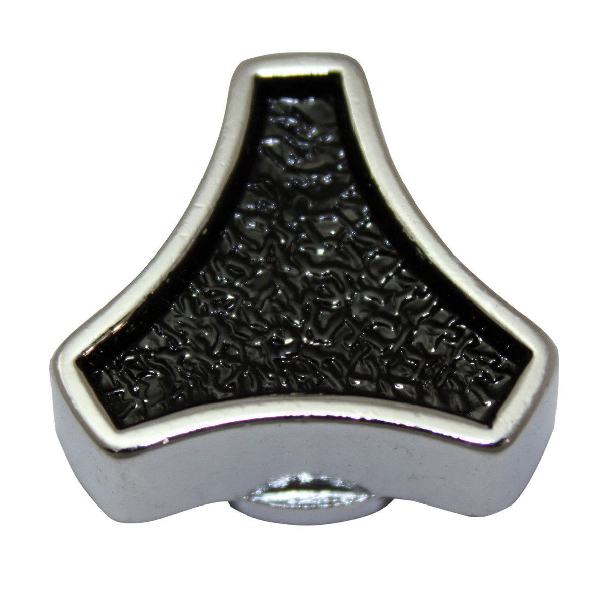 Black & Chrome Small Spinner Air Cleaner Wing Nut 1/4"20 Universal