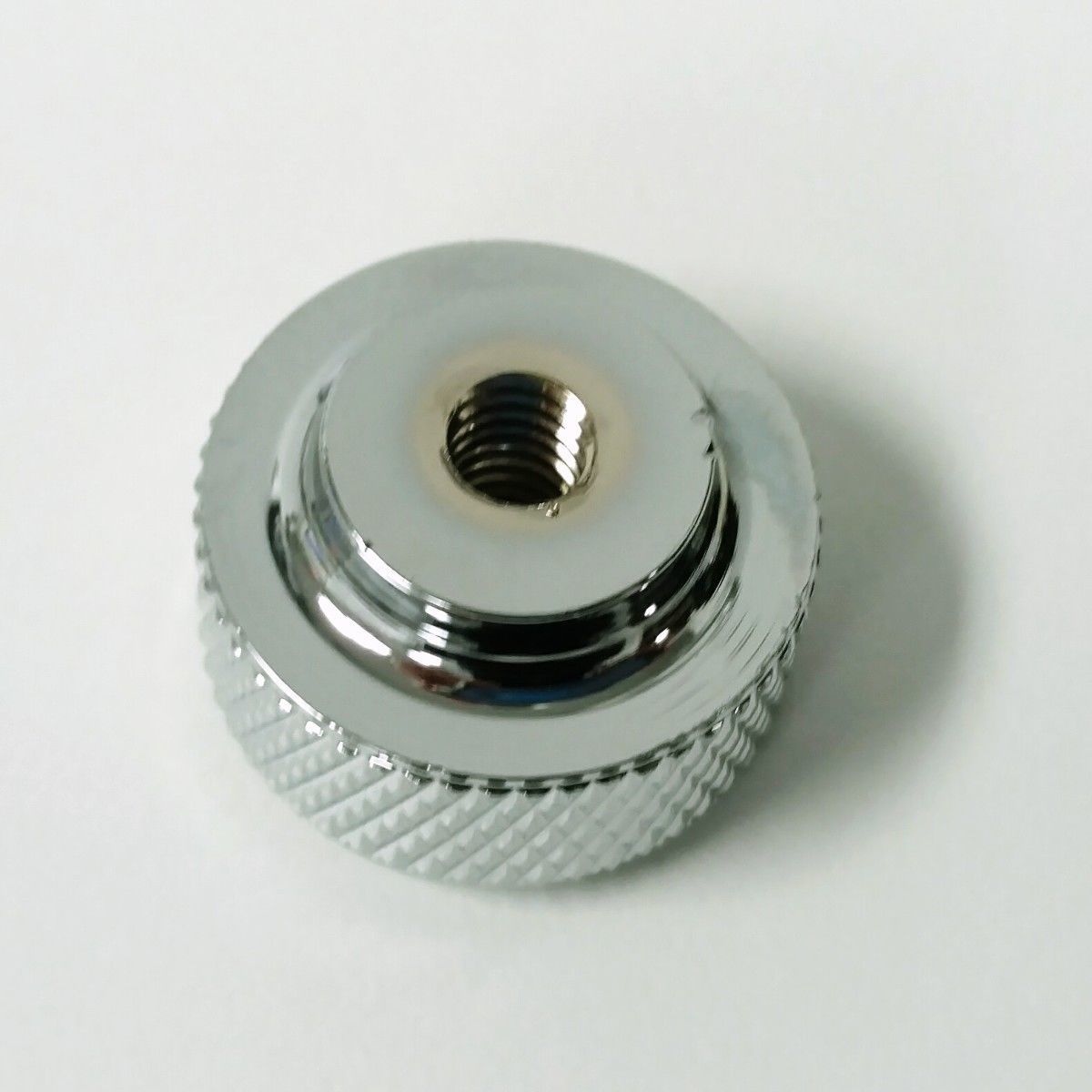 Chrome Knurled Air Cleaner Wing Nut 1/4"20 Universal Hot Rod Chevy Ford Mopar Pirate Mfg